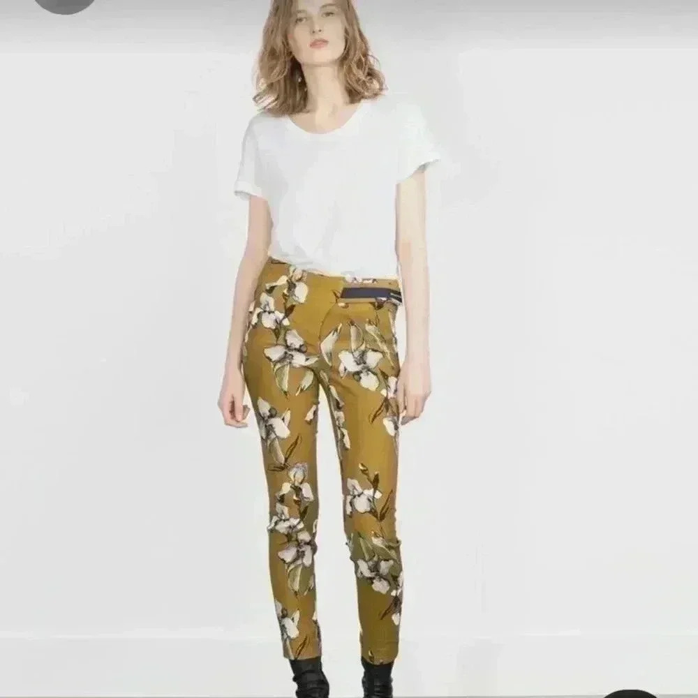 Zara Watercolor  Print Trousers size s